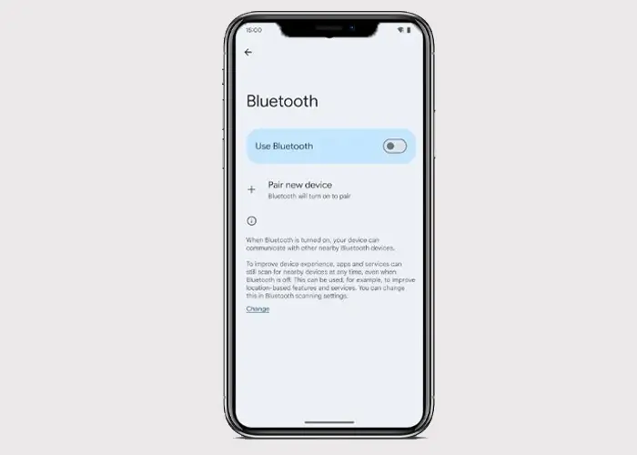 Turn on Bluetooth